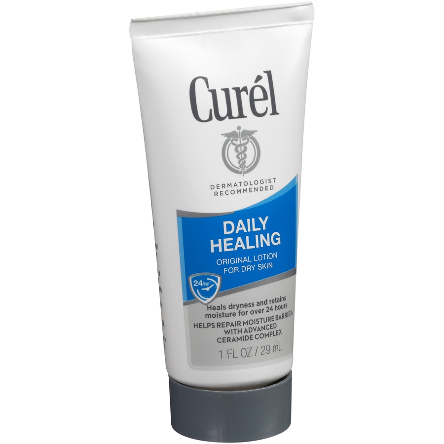slide 2 of 7, Curél Daily Healing Original Lotion for Dry Skin, 1 fl oz