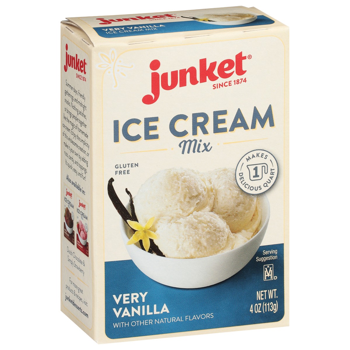 slide 2 of 9, Junket Very Vanilla Ice Cream Mix 4 oz, 4 oz