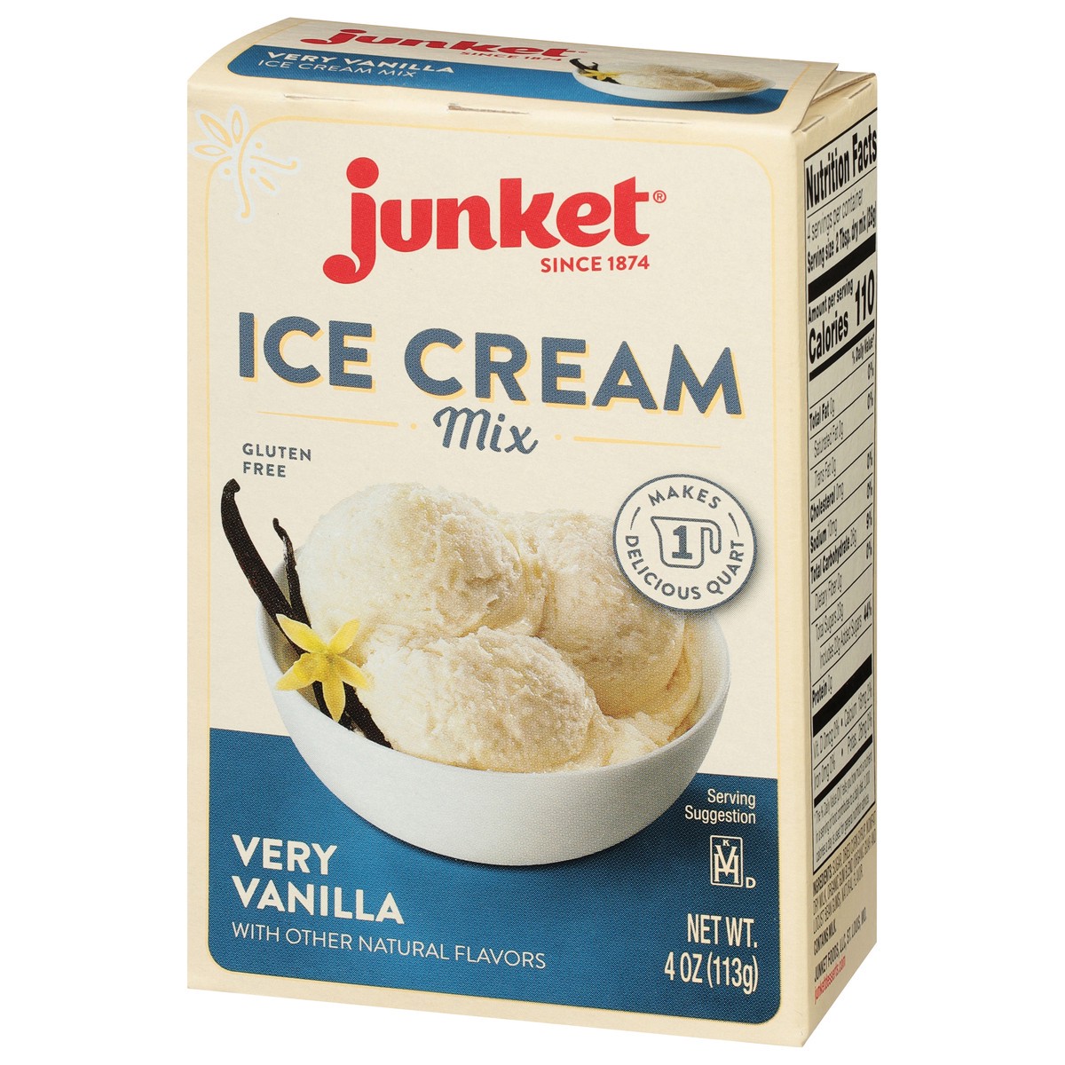 slide 3 of 9, Junket Very Vanilla Ice Cream Mix 4 oz, 4 oz