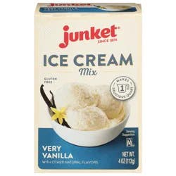 Junket Very Vanilla Ice Cream Mix 4 oz