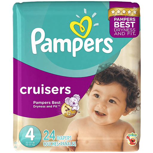 slide 28 of 33, Pampers Cruisers Jumbo Pack Diapers Size 4, 24 ct