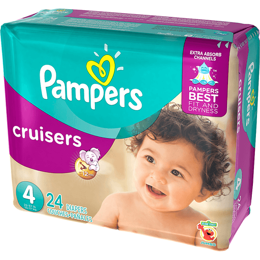 slide 33 of 33, Pampers Cruisers Jumbo Pack Diapers Size 4, 24 ct
