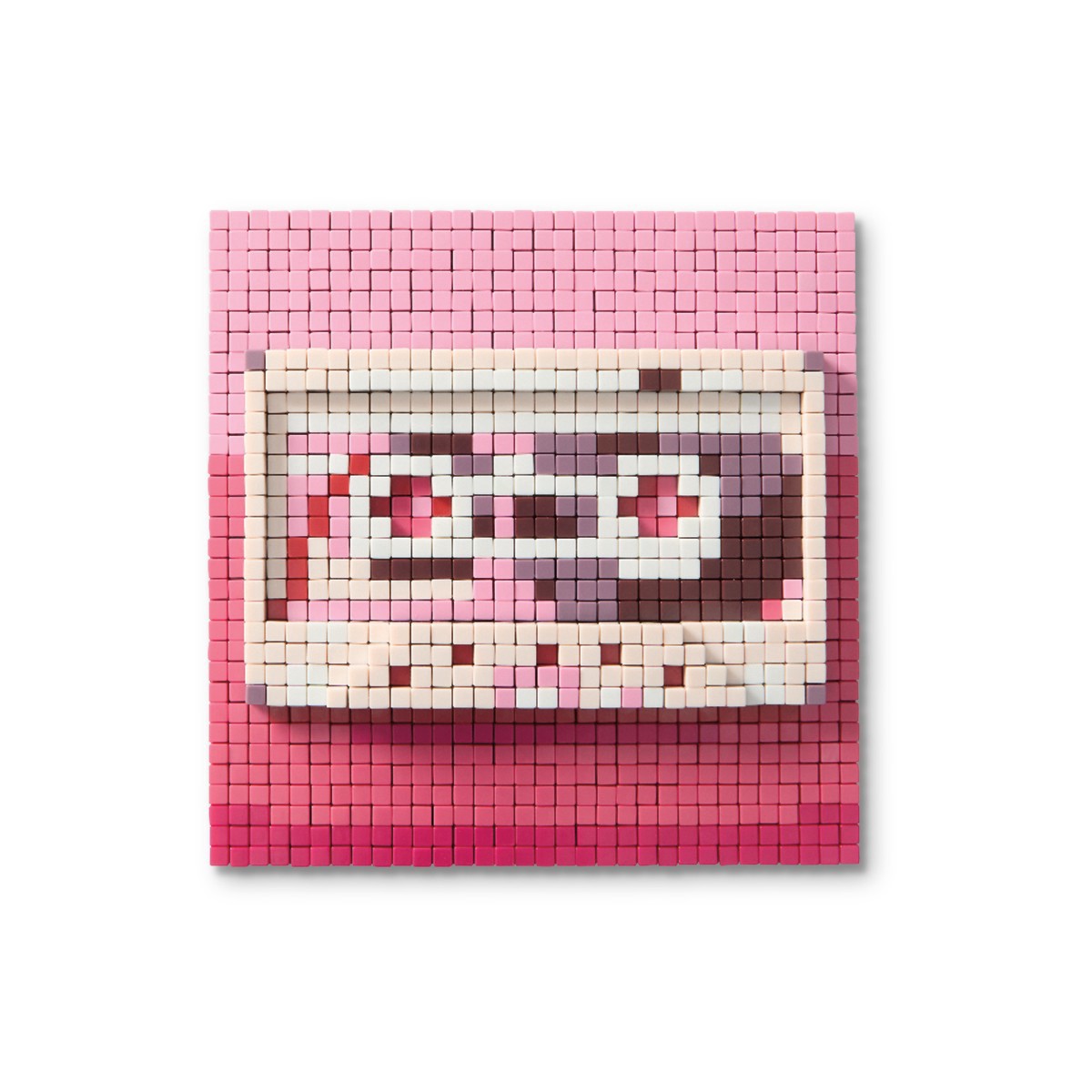slide 9 of 9, Radio & Cassette Pixelated Brick Art Kit By Make Market, 5 in x 5 in