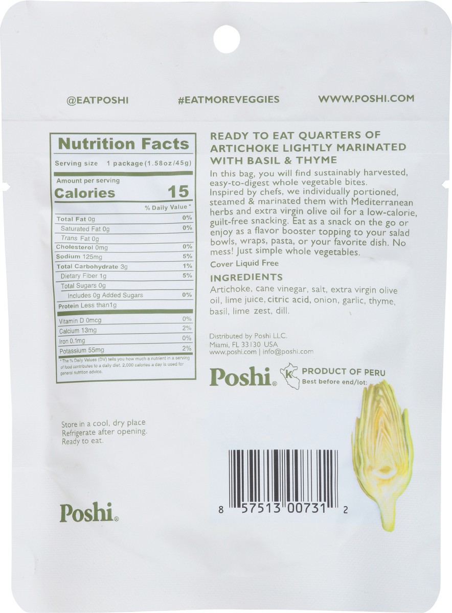 slide 5 of 9, Poshi Basil & Thyme Artichokes 1.58 oz, 1.58 oz