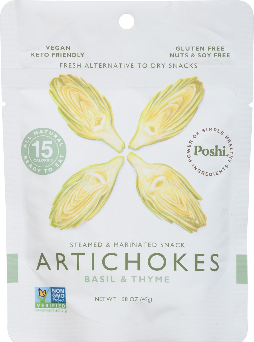 slide 6 of 9, Poshi Basil & Thyme Artichokes 1.58 oz, 1.58 oz