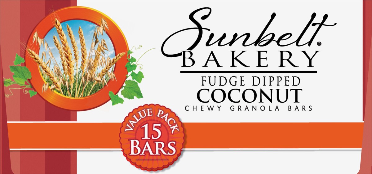 slide 4 of 9, Sunbelt Bakery Value Pack Chewy Fudge Dipped Coconut Granola Bars 15 15 ea Box, 15 ct