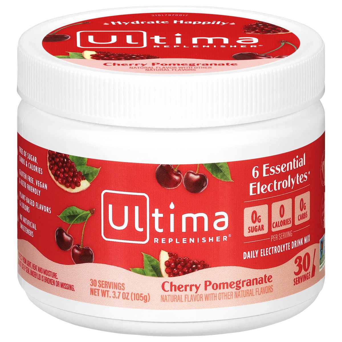 slide 1 of 9, Ultima Replenisher Daily Cherry Pomegranate Electrolyte Drink Mix 3.7 oz, 3.6 oz