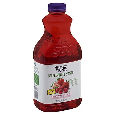 slide 1 of 1, Welch's Refreshingly Simple Strawberry Raspberry Juice - 59 fl oz, 59 fl oz