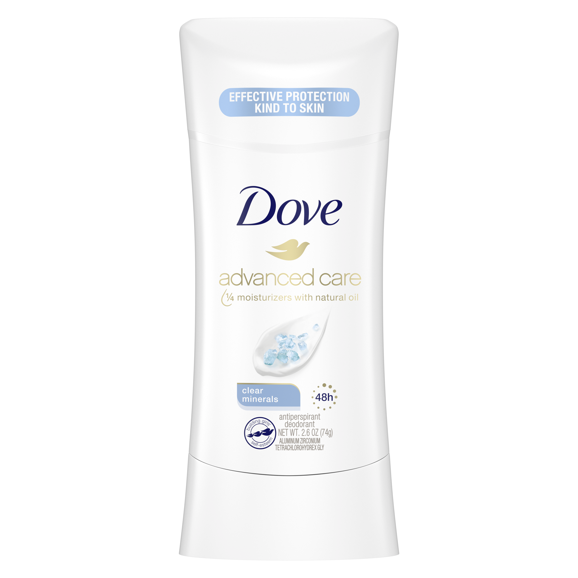 slide 4 of 4, Dove Advanced Care Antiperspirant Deodorant Stick Clear Minerals,, 2.6 oz, 2.6 oz