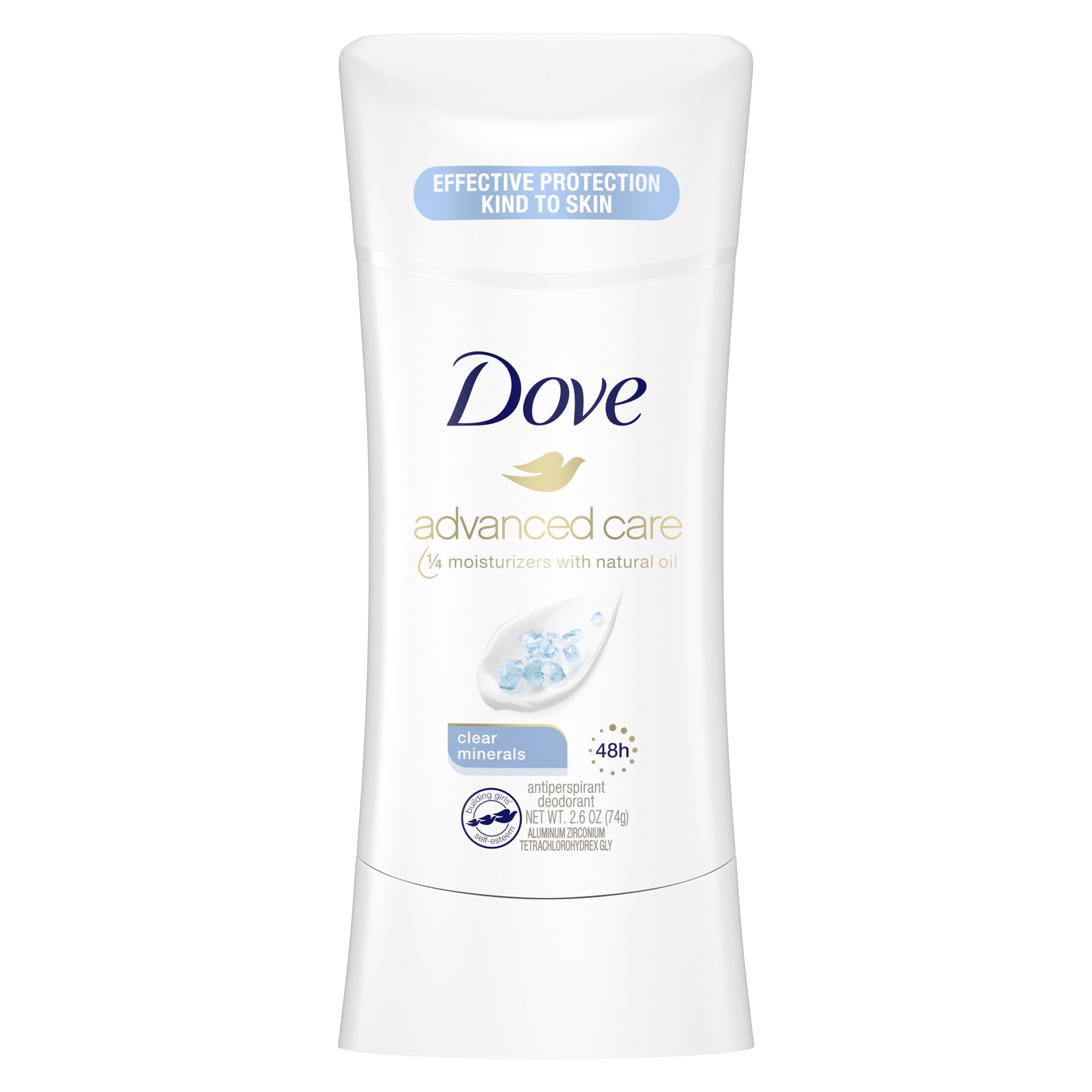 slide 1 of 4, Dove Advanced Care Antiperspirant Deodorant Stick Clear Minerals,, 2.6 oz, 2.6 oz