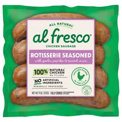 Al Fresco All Natural Rotisserie Seasoned Chicken Sausage, 11 oz