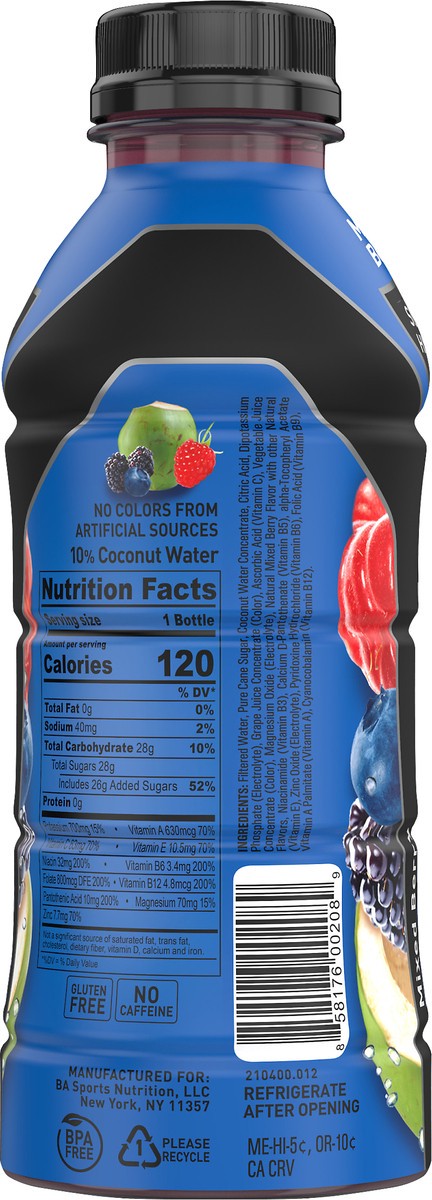 slide 6 of 11, BODYARMOR Mixed Berry Bottle, 16 fl oz