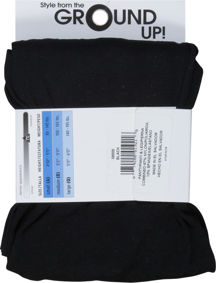 slide 4 of 13, L'eggs Size S Shaper Black Shaping Tights 1 ea, 1 ct