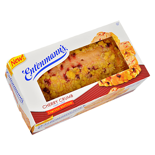 slide 1 of 1, Entenmann's Cherry Crumb Loaf Cake, 14 oz