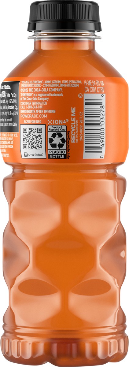 slide 2 of 7, POWERADE Orange Bottle, 20 fl oz, 20 fl oz