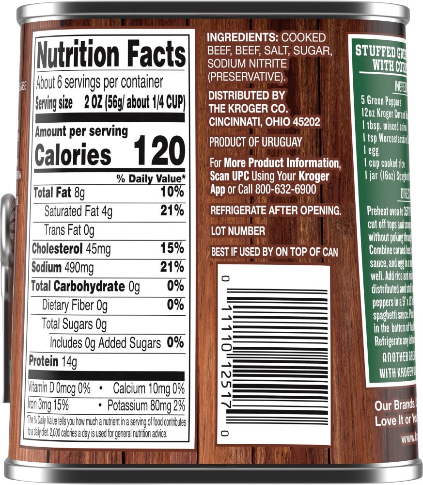 slide 3 of 4, Kroger Corned Beef - 0.75 lb, 0.75 lb