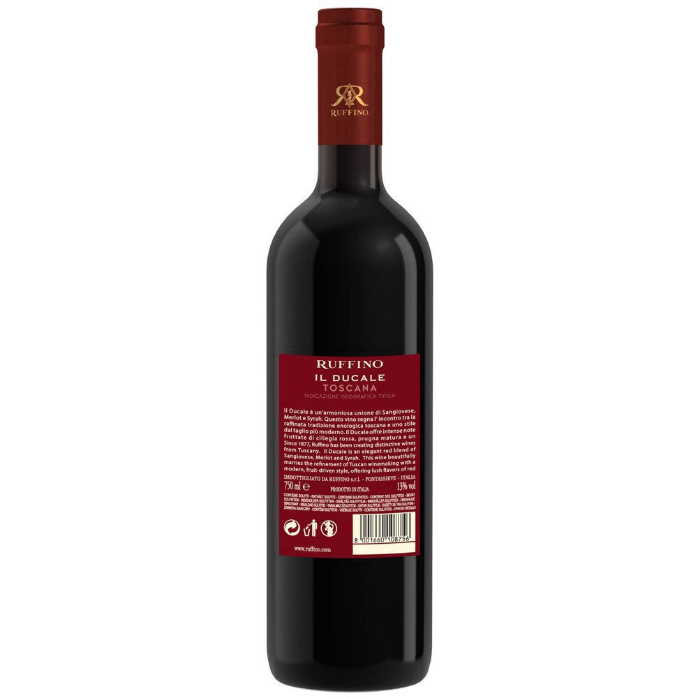 slide 10 of 16, Ruffino Il Ducale Toscana IGT Rosso Red Blend, Italian Red Wine, 750 mL Bottle, 25.36 fl oz