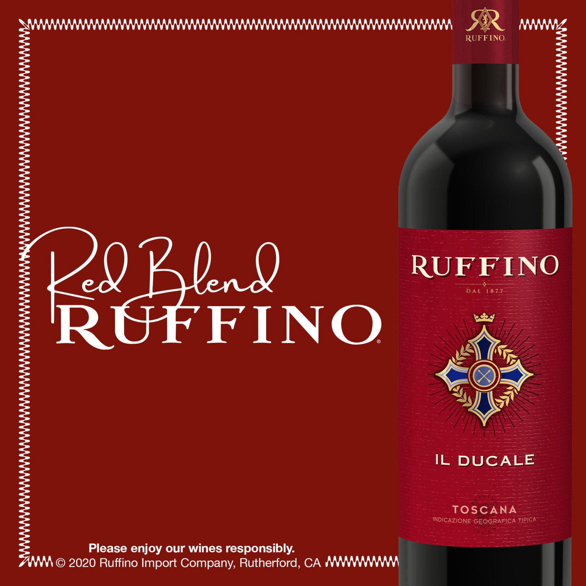 slide 11 of 16, Ruffino Il Ducale Toscana IGT Rosso Red Blend, Italian Red Wine, 750 mL Bottle, 25.36 fl oz