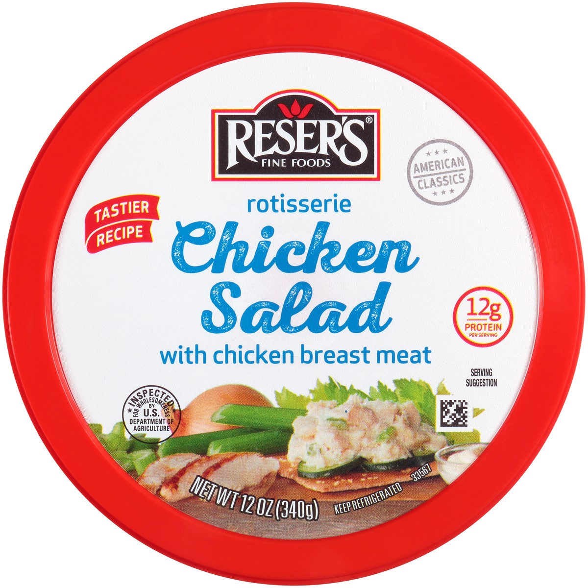 slide 4 of 9, Reser's Chicken Salad, Rotisserie, 12 oz