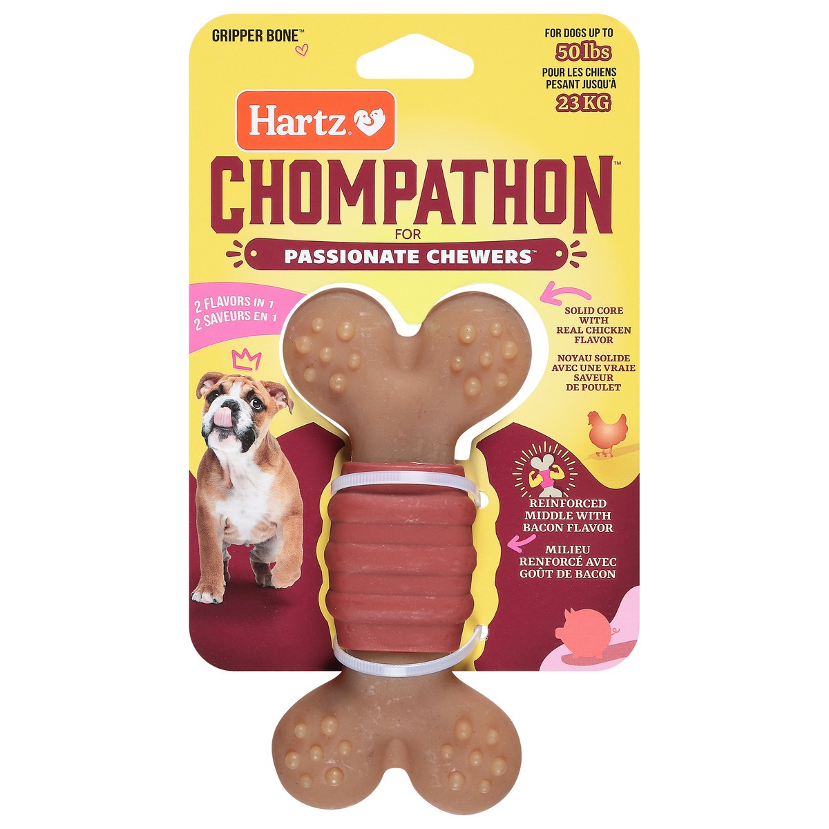 slide 3 of 11, Hartz Chompathon Grpr Bone, 1 ct