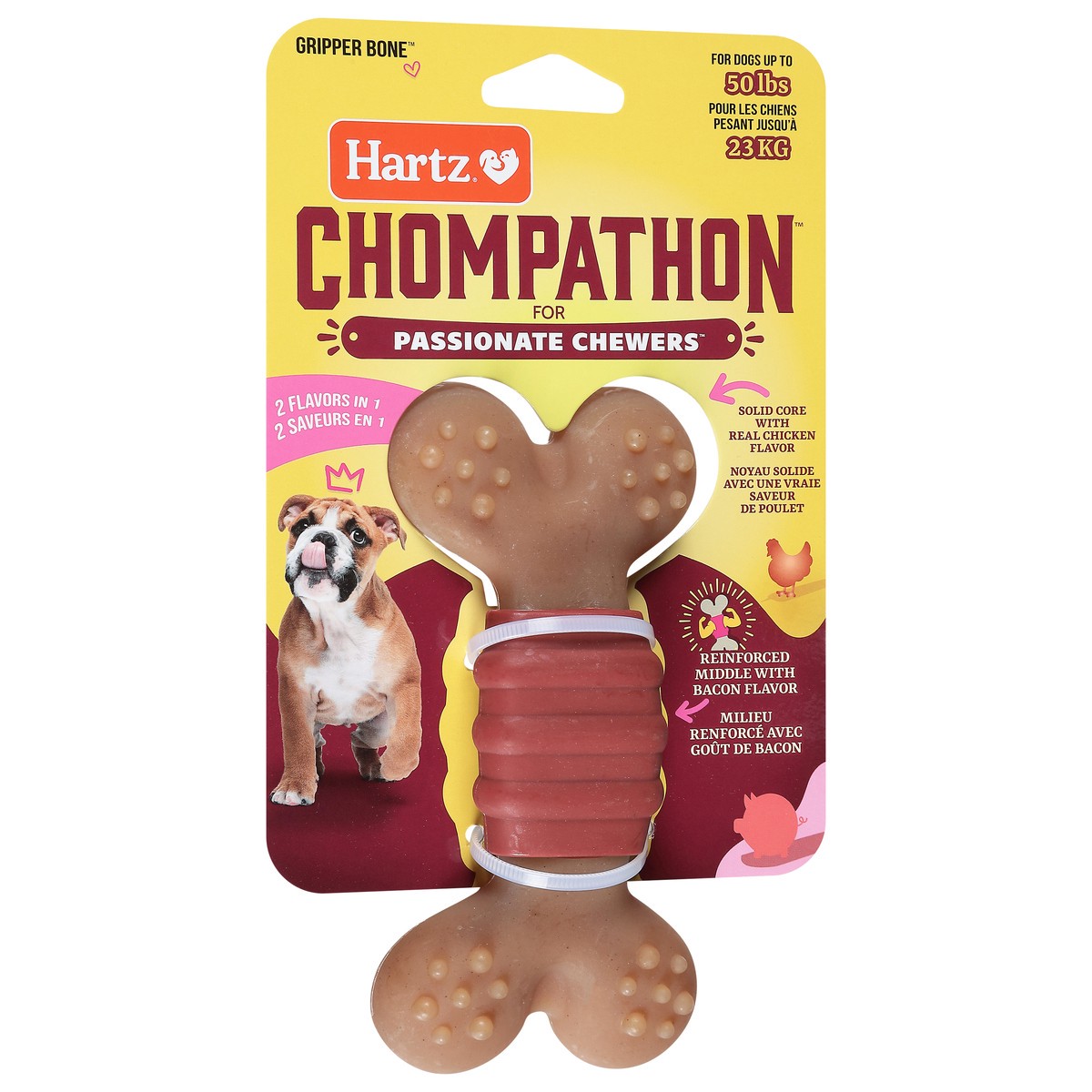 slide 5 of 11, Hartz Chompathon Grpr Bone, 1 ct