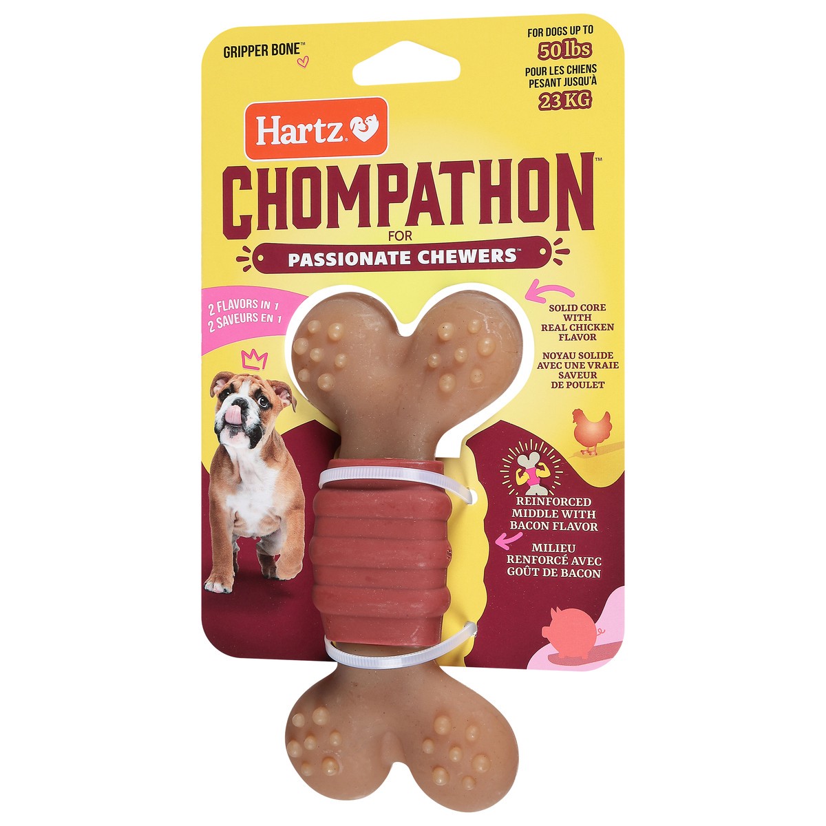 slide 7 of 11, Hartz Chompathon Grpr Bone, 1 ct