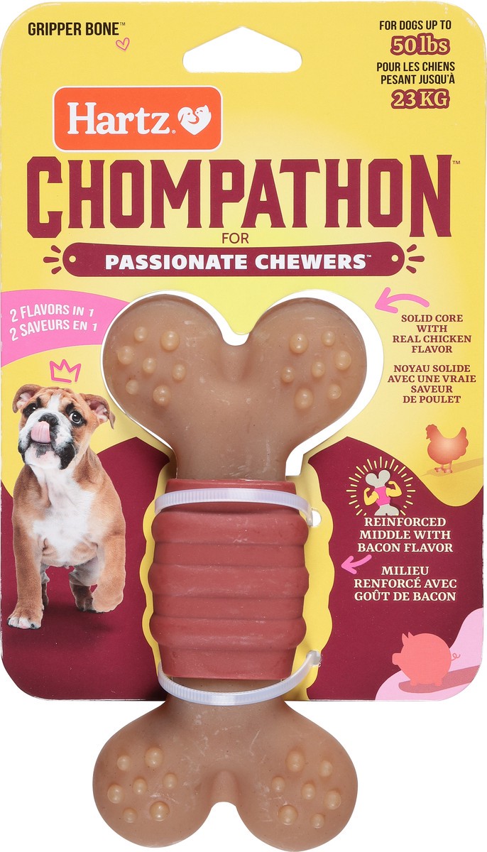 slide 9 of 11, Hartz Chompathon Grpr Bone, 1 ct