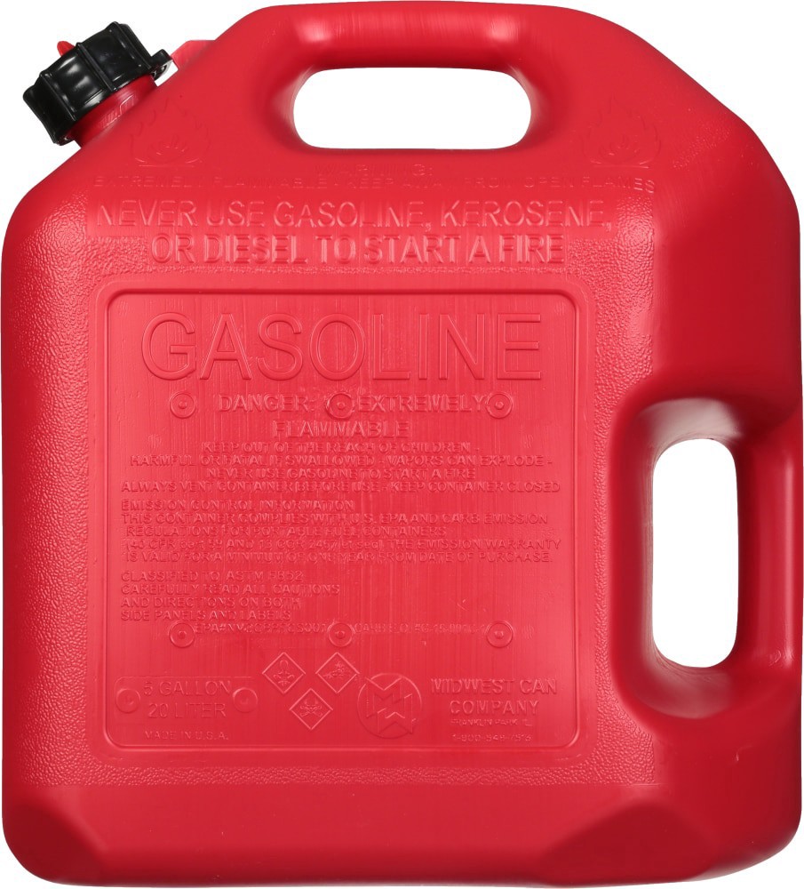 slide 5 of 6, Midwest Can Company Auto Shut Off Gasoline Can, 5 gal