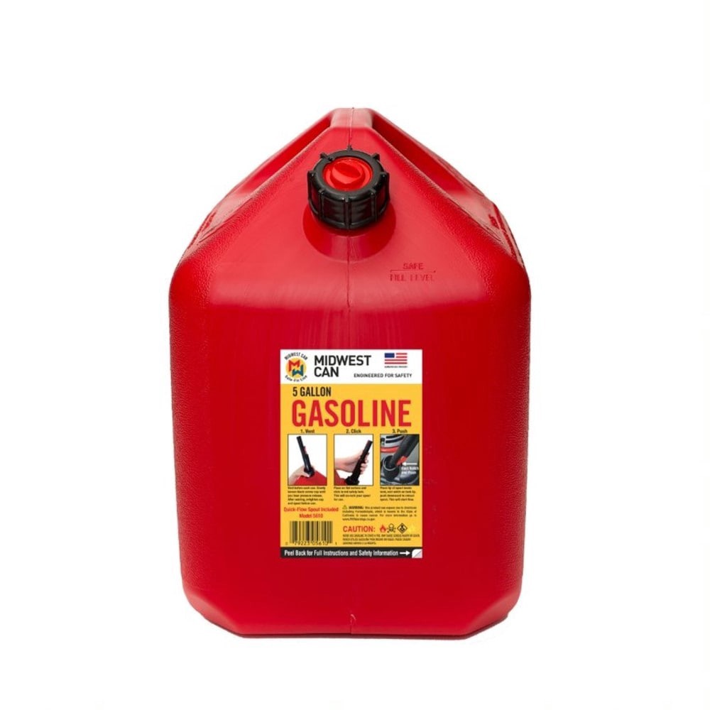 slide 1 of 6, Midwest Can Company Auto Shut Off Gasoline Can, 5 gal