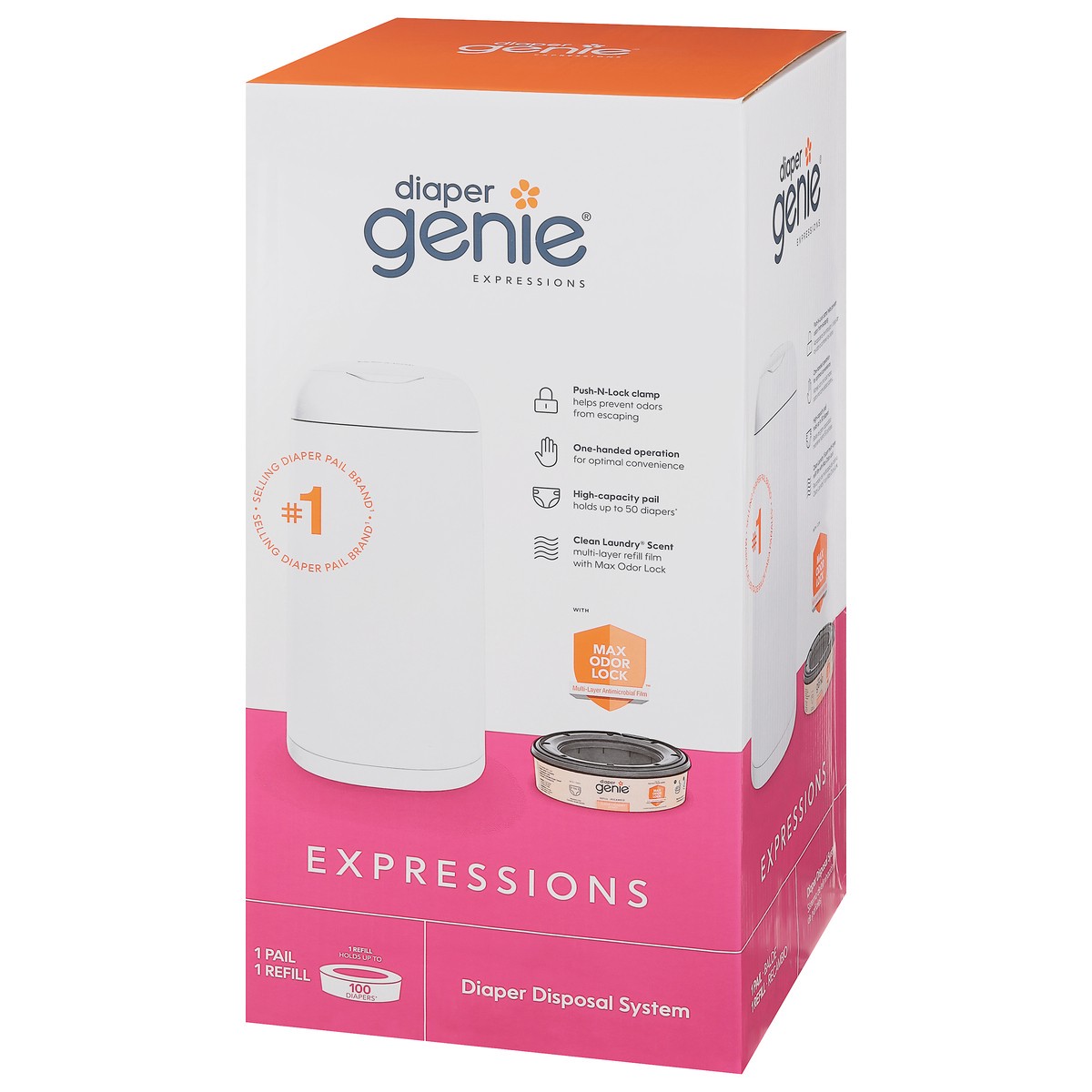 slide 2 of 11, Diaper Genie Expressions Diaper Disposal System 1 ea, 1 ct
