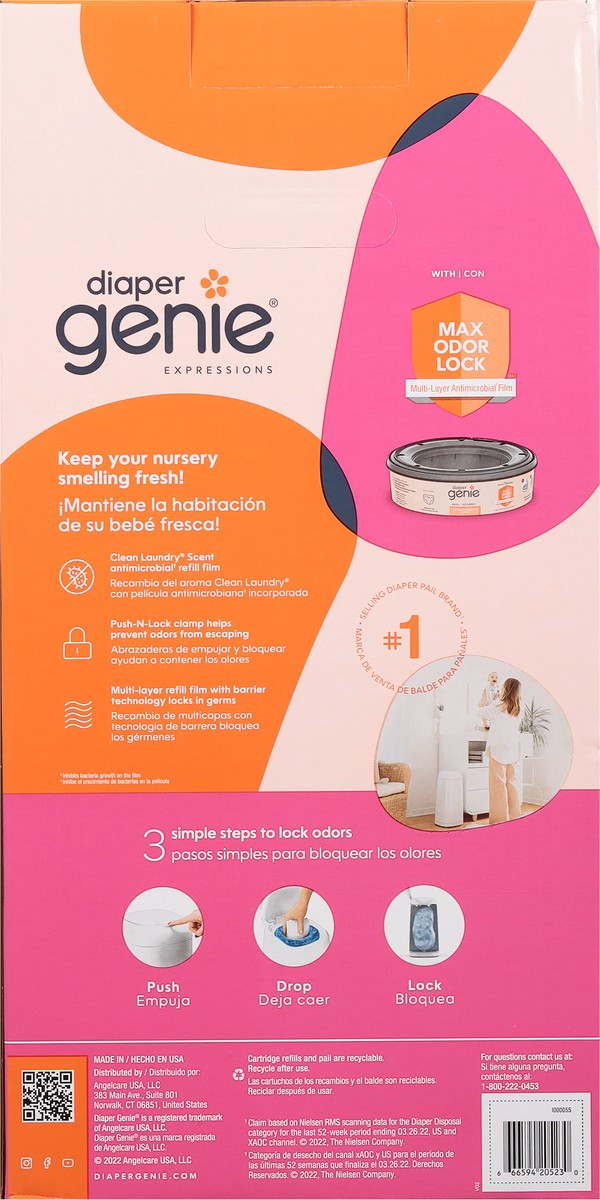 slide 5 of 11, Diaper Genie Expressions Diaper Disposal System 1 ea, 1 ct