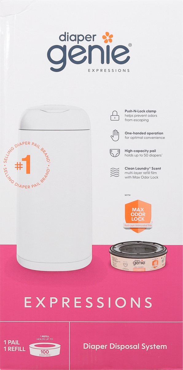 slide 3 of 11, Diaper Genie Expressions Diaper Disposal System 1 ea, 1 ct