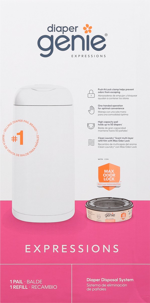slide 6 of 11, Diaper Genie Expressions Diaper Disposal System 1 ea, 1 ct