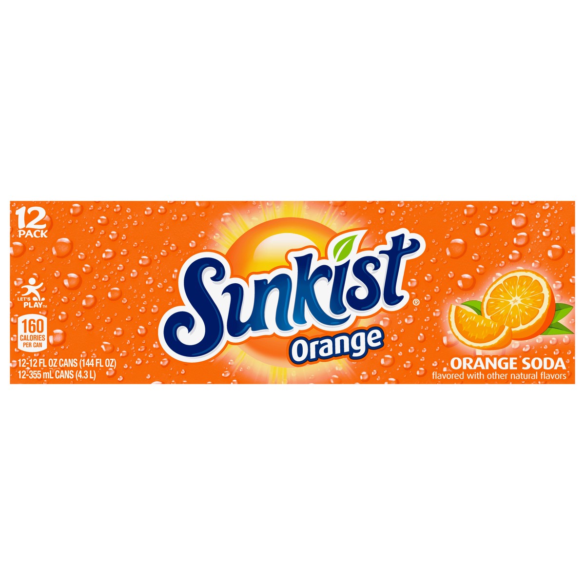 slide 1 of 7, Sunkist Orange Soda, 12 ct; 12 fl oz