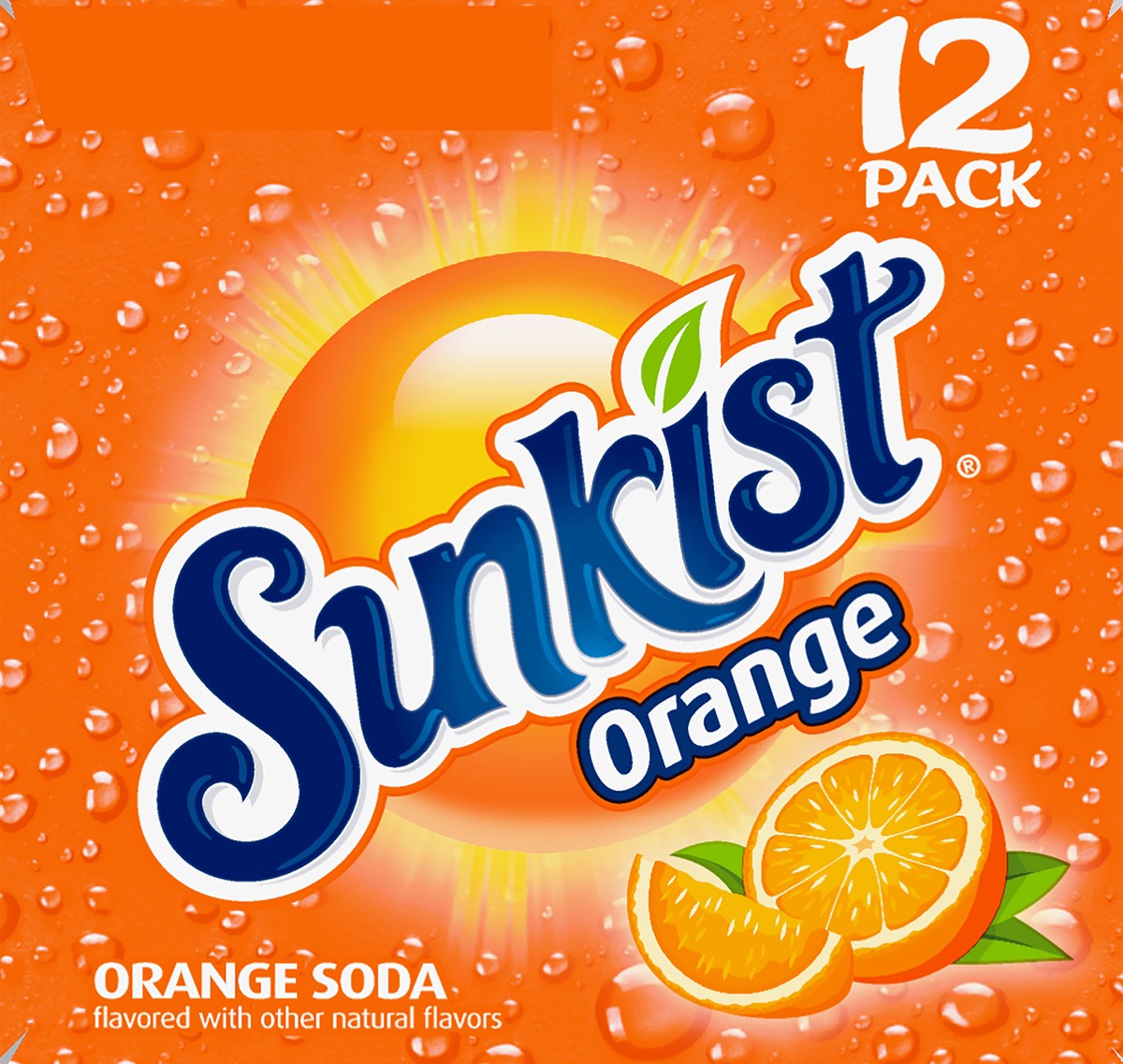 slide 5 of 7, Sunkist Orange Soda, 12 ct; 12 fl oz