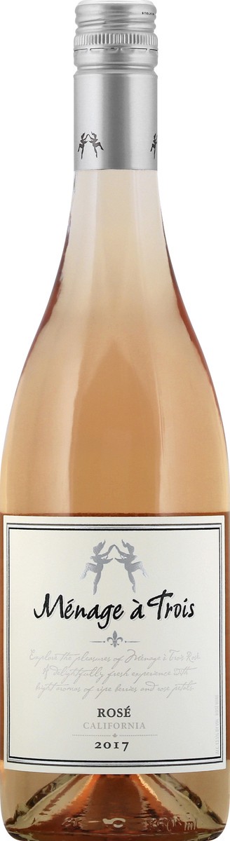 slide 4 of 9, Menage a trois California 2017 Rose Wine 750 ml, 750 ml