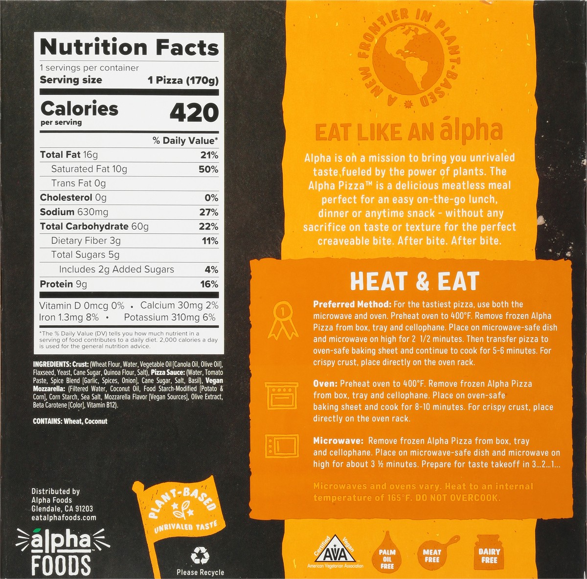 slide 3 of 13, Alpha Foods The Alpha Plant-Based Classic Mozza Pizza 6 oz Box, 6 oz