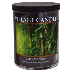 Village Candle Black Bamboo Candle 14 oz