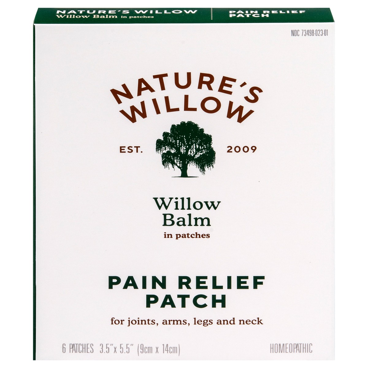 slide 2 of 4, Nature's Willow Nature’s Willow Willow Balm Pain Relieving Patch, 6 Count, 6 ct