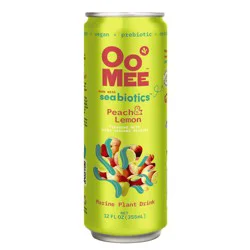 Oomee Peach Lemon Marine Plant Drink 12 oz