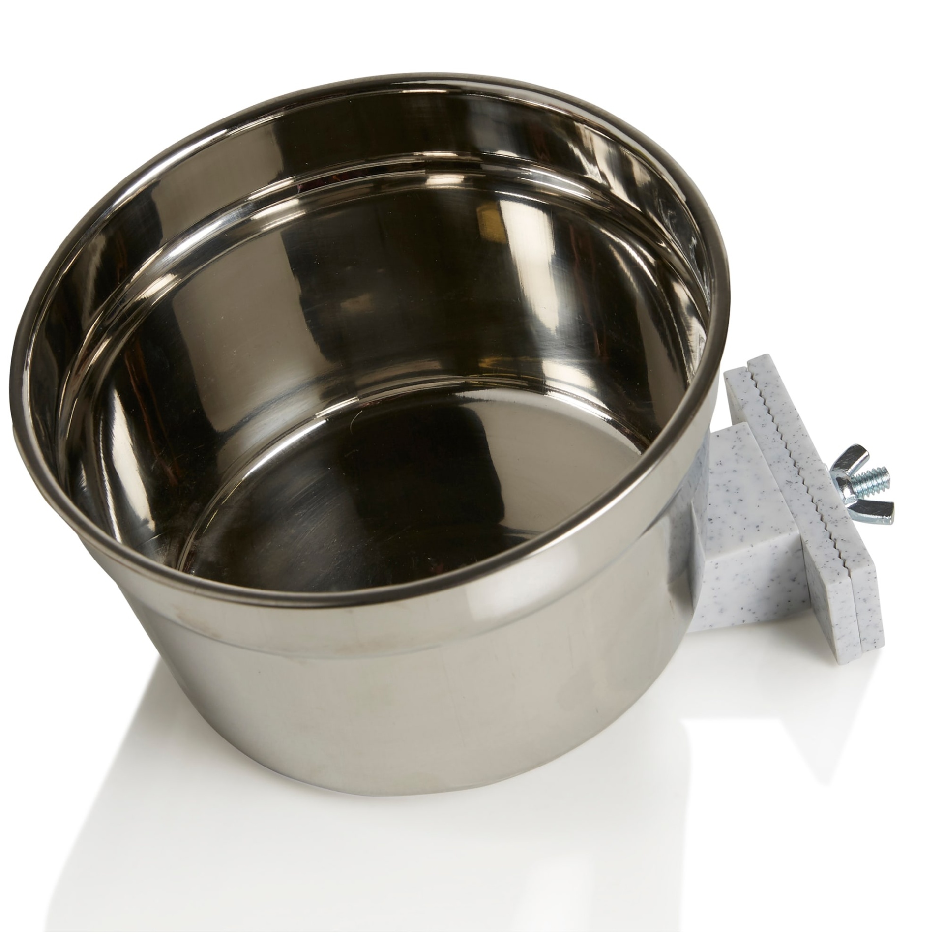 slide 1 of 1, Lixit Stainless Steel Crock, Jumbo Size