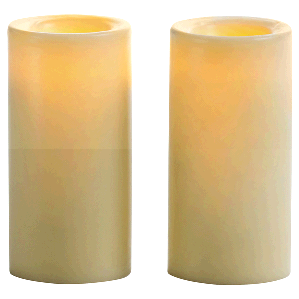 slide 1 of 1, Inglow Flameless Smooth Votive Candles, Cream, 2 ct