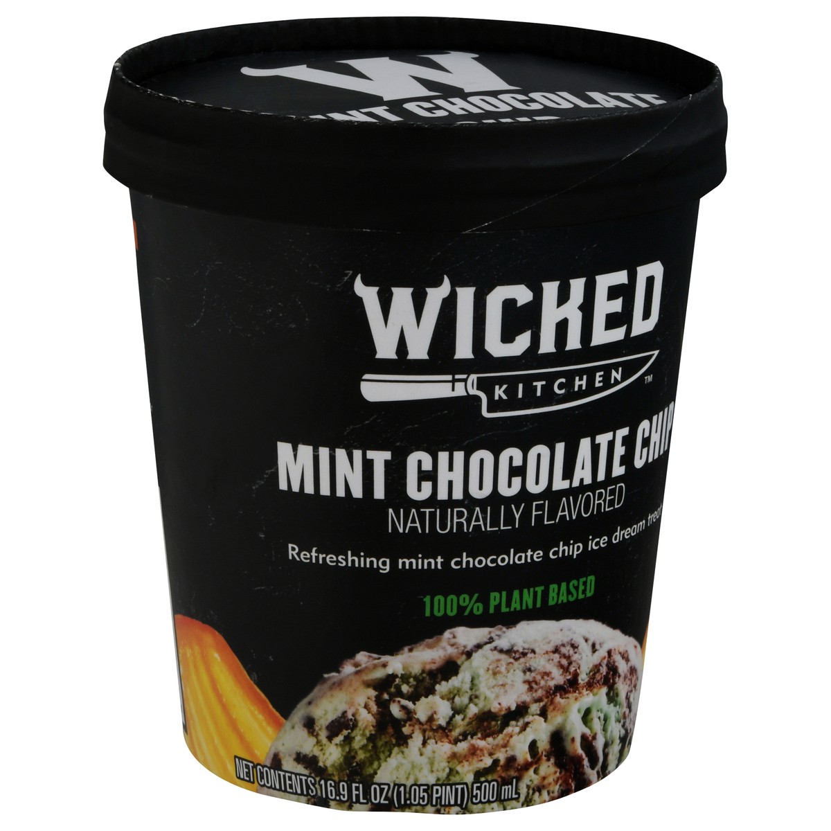 slide 2 of 9, Wicked Kitchen Mint Chocolate Chip Ice Cream 16.9 fl oz, 16.9 fl oz
