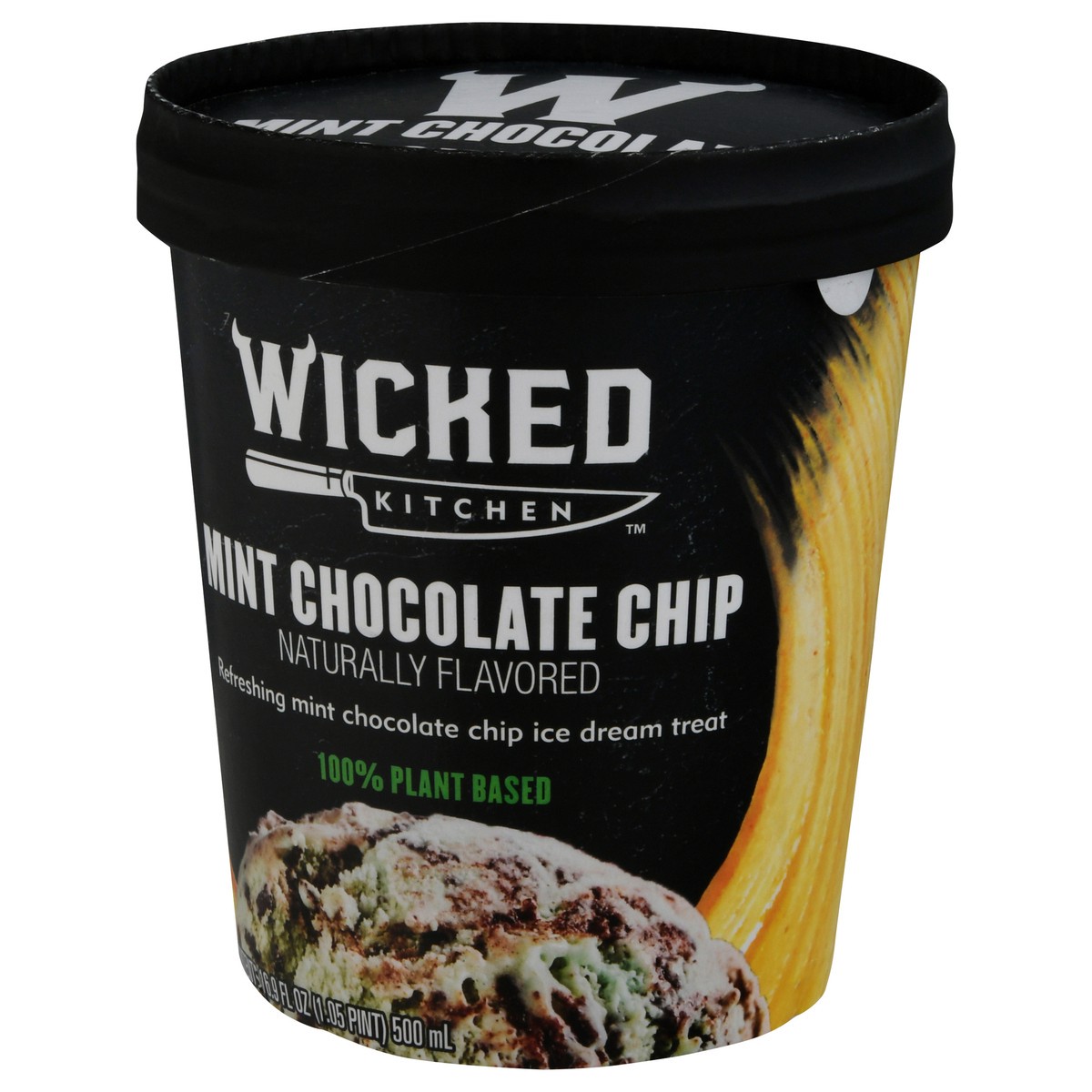 slide 3 of 9, Wicked Kitchen Mint Chocolate Chip Ice Cream 16.9 fl oz, 16.9 fl oz