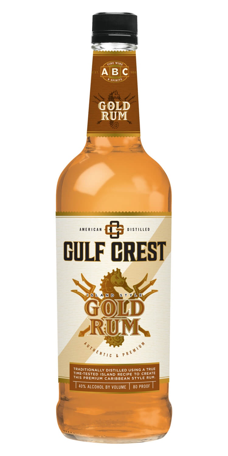 slide 1 of 1, ABC Gulf Crest Dark Rum, 750 ml
