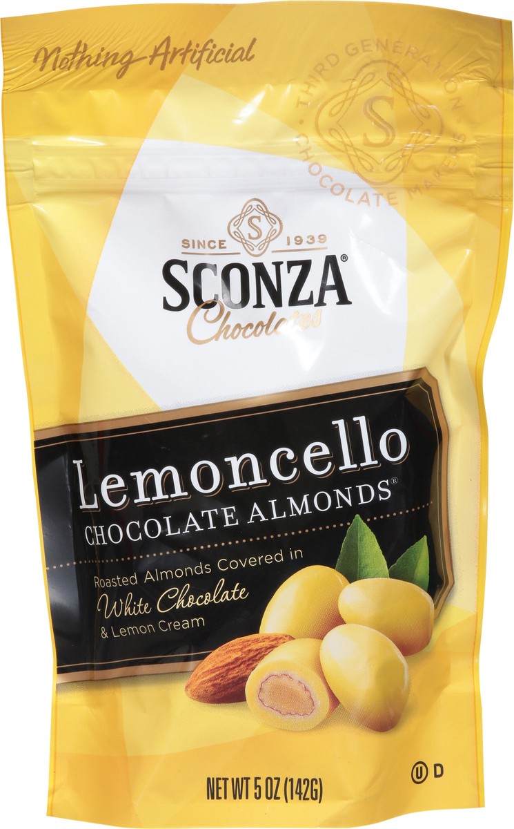 slide 6 of 9, Sconza Chocolates Lemoncello Chocolate Almonds, 5 oz