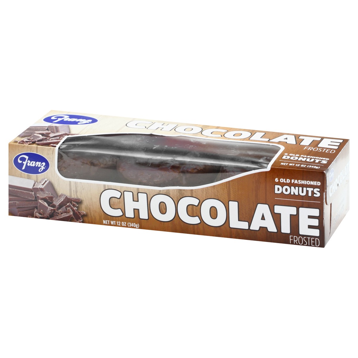 slide 5 of 12, Franz Old Fashioned Chocolate Frosted Donuts 6 ea, 6 ct