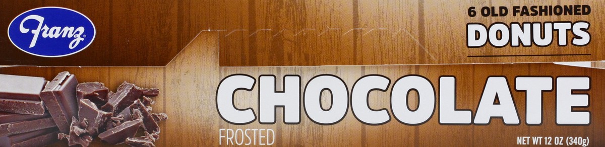 slide 3 of 12, Franz Old Fashioned Chocolate Frosted Donuts 6 ea, 6 ct
