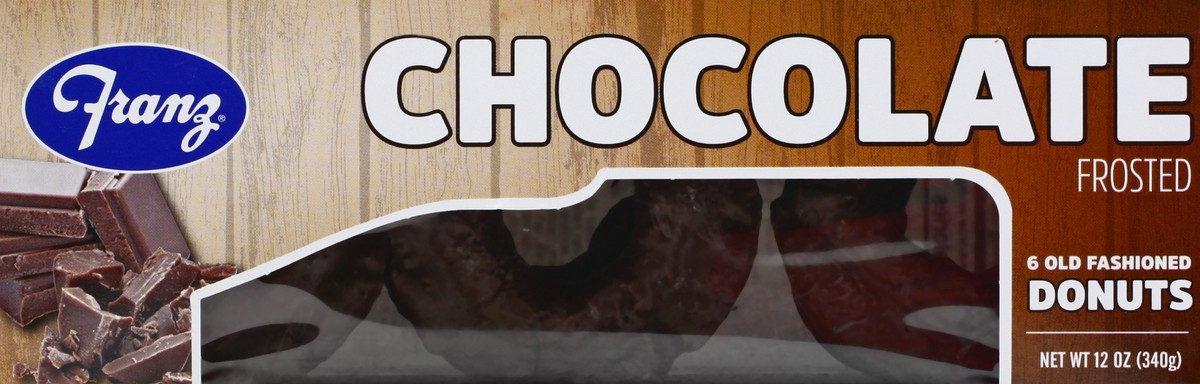 slide 4 of 12, Franz Old Fashioned Chocolate Frosted Donuts 6 ea, 6 ct
