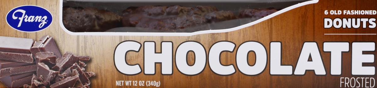 slide 1 of 12, Franz Old Fashioned Chocolate Frosted Donuts 6 ea, 6 ct